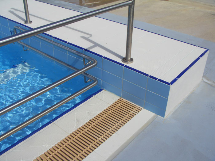 Click to return to the previous page Serapool commercial antislip pool tiles and decking